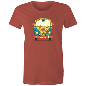 Women's Hippie Peace Van T-shirt