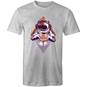 Men's Burger Eating Astronaut T-shirt