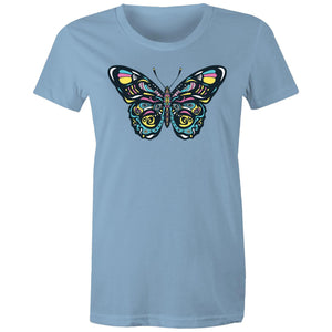 Women's Psychedelic Butterfly T-shirt