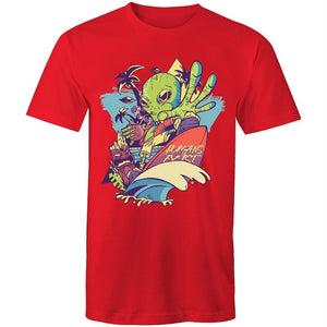 Men's Cool Surfing Alien T-shirt