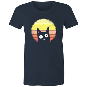 Women's Curious Cat T-shirt