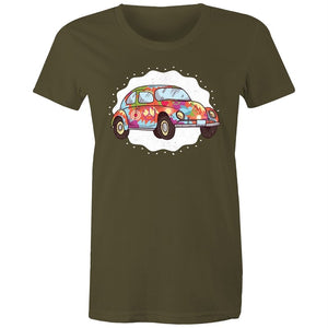 Women's Hippie Car T-shirt