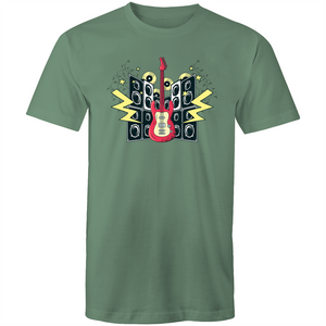 Men's Electric Guitar And Speaker T-shirt