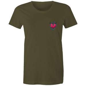 Women's Heart Swords Pocket T-shirt
