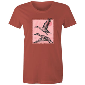 Women's Hand Drawn Ducks T-shirt