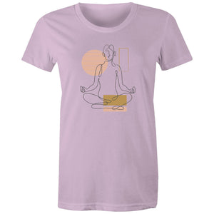 Women's Yoga Line Art T-shirt