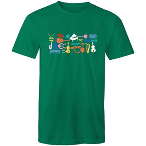 Men's Music Instrument Set T-shirt