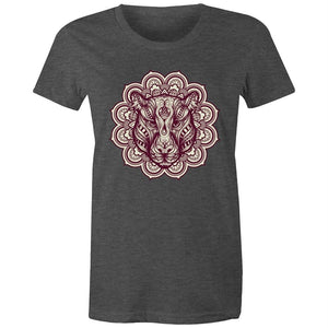 Women's Mandala Lotus Jaguar T-shirt