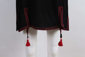 Vintage Gypsy Styled Boho Top | Long Sleeves + Tassels | S-XL