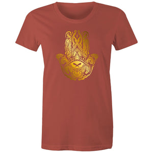 Women's Golden Hamsa Hand T-shirt