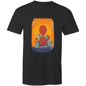 Men's Meditating Alien Lotus T-shirt