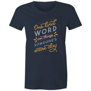 Women's Kind Words Quote T-shirt