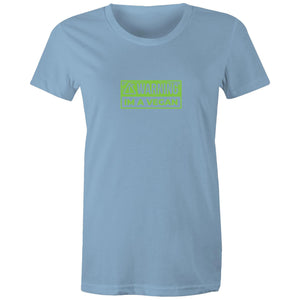 Women's Vegan Warning T-shirt