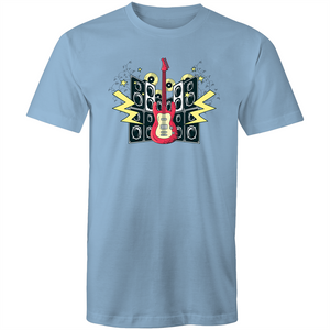 Men's Electric Guitar And Speaker T-shirt