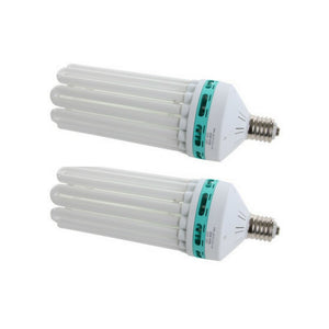 130 Watt CFL Grow Light Set - 2700K + 6400K