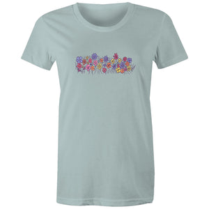 Women's Colourful Flower Field T-shirt