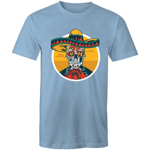 Men's Floral Mexican Skull T-shirt