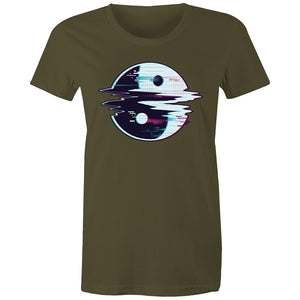 Women's Glitching Yin Yang T-shirt