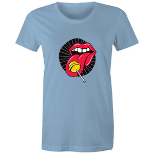 Women's Lollipop Lips T-shirt - The Hippie House