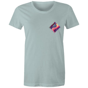 Women's Space Marble Hippie House Pocket Tee