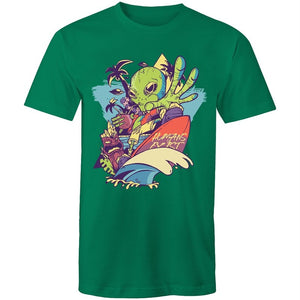 Men's Cool Surfing Alien T-shirt