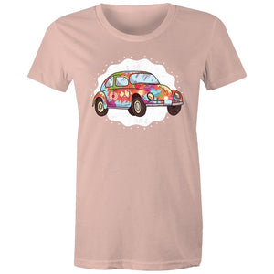 Women's Hippie Car T-shirt