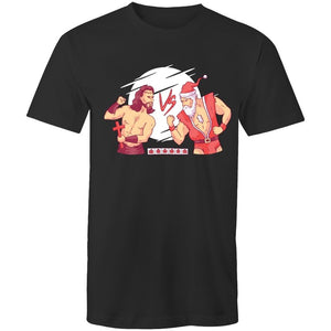 Men's Funny Jesus VS Santa T-shirt