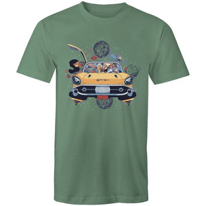 Men's Crazy Flying Car T-shirt