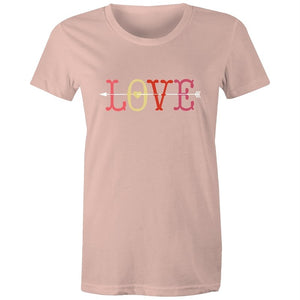 Women's Love With Cupid Arrow T-shirt