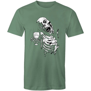 Men's Funky Drinking Skeleton T-shirt