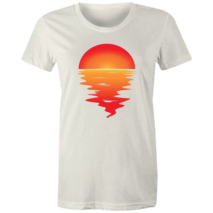 Women's Red Sunset T-shirt