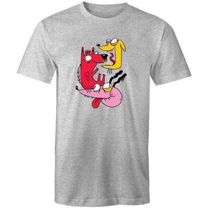 Men's Crazy Dogs Cartoon T-shirt