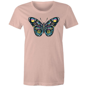 Women's Psychedelic Butterfly T-shirt