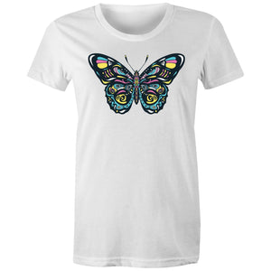 Women's Psychedelic Butterfly T-shirt