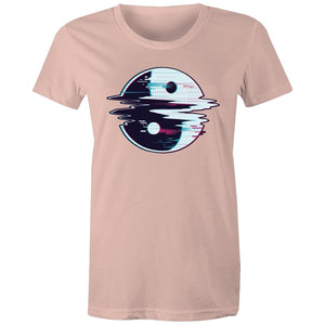 Women's Glitching Yin Yang T-shirt