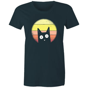 Women's Curious Cat T-shirt