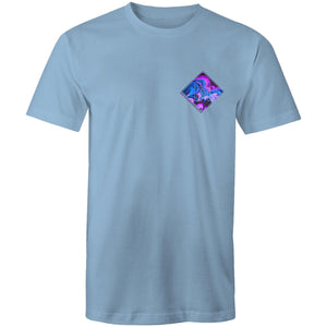 Men's Purple Wave Hippie House Pocket T-Shirt