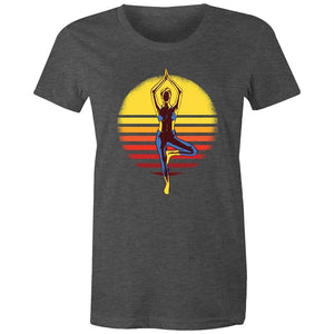 Women's Yoga Sunset T-shirt