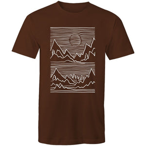 Men's Abstract Mountain Top T-shirt