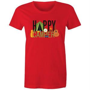 Women's Happy Camper Camping T-shirt