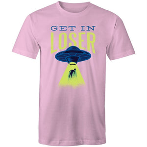 Men's Funny Get In Loser Alien T-shirt
