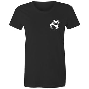 Women's Cute Fox Pocket Print T-shirt