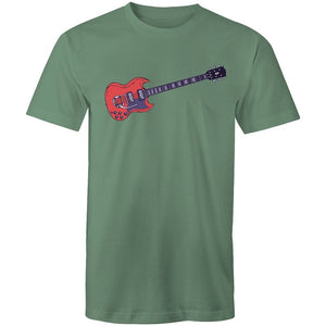 Men's Red Guitar T-shirt