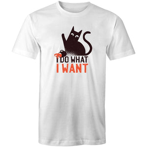 Men's Funny I Do What I Want Cat T-shirt