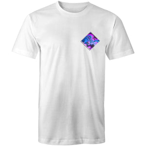 Men's Purple Wave Hippie House Pocket T-Shirt
