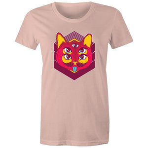 Women's Psychedelic Cat T-shirt