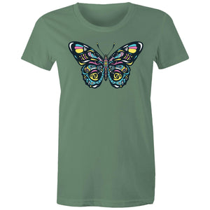 Women's Psychedelic Butterfly T-shirt