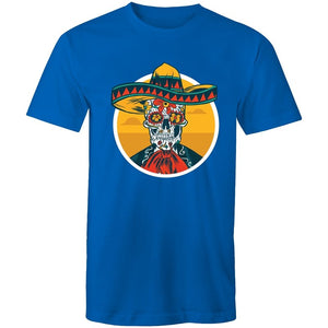 Men's Floral Mexican Skull T-shirt