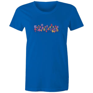 Women's Colourful Flower Field T-shirt