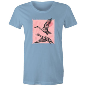 Women's Hand Drawn Ducks T-shirt
